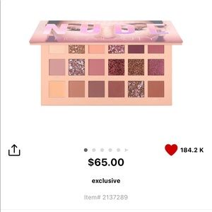 Huda beauty palette Only used a couple times.